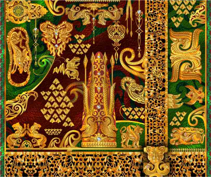 казахский орнамент золото саков и сарматов