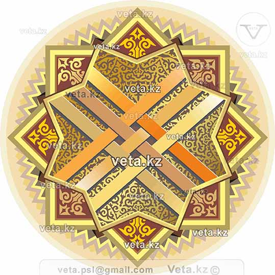 shanyrak kazakh symbol pattern